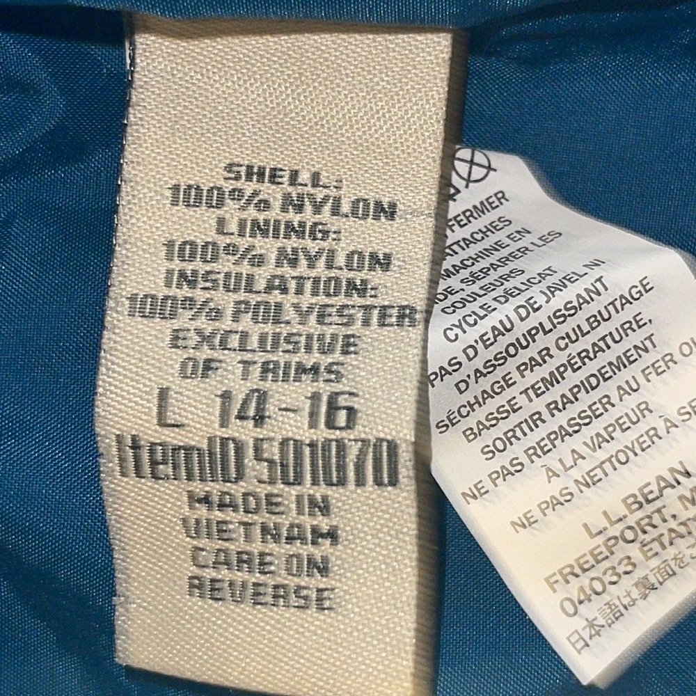 L.L.Bean puffer Down jacket - Picture 9 of 12